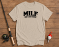 MILF Man I Love Fishing shirt in sand beige by Funky Fish Club