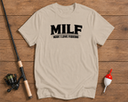 MILF Man I Love Fishing shirt in sand beige by Funky Fish Club