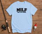 MILF funny fishing shirt in sky blue by Funky Fish Club