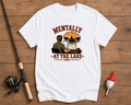 Mentally At The Lake fishing graphic tee in pearl white by Funky Fish Club